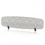 Sch! Acoustic Desktop Screen - Oblong - 1600 x 400mm - Pebble Light Grey SCH00449