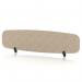 Sch! Acoustic Desktop Screen - Oblong - 1600 x 400mm - Oatmeal Beige SCH00450