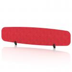 Sch! Acoustic Desktop Screen - Oblong - 1800 x 400mm - Poppy Red SCH00452