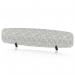 Sch! Acoustic Desktop Screen - Oblong - 1800 x 400mm - Pebble Light Grey SCH00459