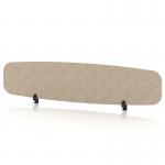 Sch! Acoustic Desktop Screen - Oblong - 1800 x 400mm - Oatmeal Beige SCH00460