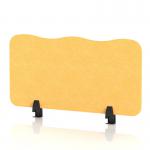 Sch! Acoustic Desktop Screen - Wave - 800 x 400mm - Buttercup Yellow SCH00461