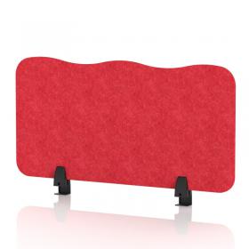 Sch! Acoustic Desktop Screen - Wave - 800 x 400mm - Poppy Red SCH00462