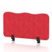 Sch! Acoustic Desktop Screen - Wave - 800 x 400mm - Poppy Red SCH00462