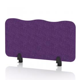 Sch! Acoustic Desktop Screen - Wave - 800 x 400mm - Plum Purple SCH00463