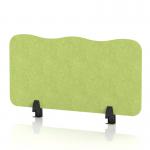 Sch! Acoustic Desktop Screen - Wave - 800 x 400mm - Lime Green SCH00464