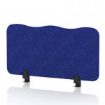 Sch! Acoustic Desktop Screen - Wave - 800 x 400mm - Cobalt Blue SCH00465