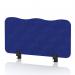 Sch! Acoustic Desktop Screen - Wave - 800 x 400mm - Cobalt Blue SCH00465