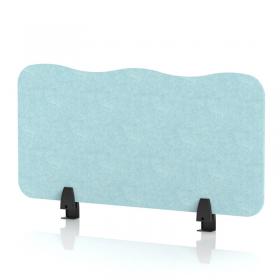 Sch! Acoustic Desktop Screen - Wave - 800 x 400mm - Sky Light Blue SCH00466