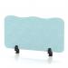 Sch! Acoustic Desktop Screen - Wave - 800 x 400mm - Sky Light Blue SCH00466
