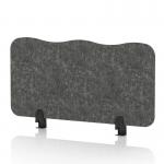 Sch! Acoustic Desktop Screen - Wave - 800 x 400mm - Graphite Charcoal SCH00467
