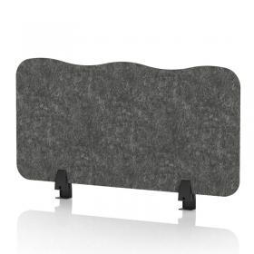 Sch! Acoustic Desktop Screen - Wave - 800 x 400mm - Graphite Charcoal SCH00467