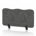 Sch! Acoustic Desktop Screen - Wave - 800 x 400mm - Graphite Charcoal SCH00467