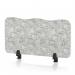 Sch! Acoustic Desktop Screen - Wave - 800 x 400mm - Pebble Light Grey SCH00469