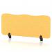 Sch! Acoustic Desktop Screen - Wave - 1000 x 400mm - Buttercup Yellow SCH00471