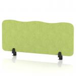 Sch! Acoustic Desktop Screen - Wave - 1000 x 400mm - Lime Green SCH00474