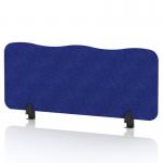 Sch! Acoustic Desktop Screen - Wave - 1000 x 400mm - Cobalt Blue SCH00475
