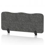 Sch! Acoustic Desktop Screen - Wave - 1000 x 400mm - Graphite Charcoal SCH00477