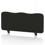 Sch! Acoustic Desktop Screen - Wave - 1000 x 400mm - Raven Black SCH00478