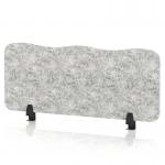 Sch! Acoustic Desktop Screen - Wave - 1000 x 400mm - Pebble Light Grey SCH00479