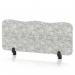 Sch! Acoustic Desktop Screen - Wave - 1000 x 400mm - Pebble Light Grey SCH00479