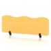 Sch! Acoustic Desktop Screen - Wave - 1200 x 400mm - Buttercup Yellow SCH00481