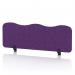 Sch! Acoustic Desktop Screen - Wave - 1200 x 400mm - Plum Purple SCH00483