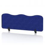 Sch! Acoustic Desktop Screen - Wave - 1200 x 400mm - Cobalt Blue SCH00485