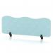 Sch! Acoustic Desktop Screen - Wave - 1200 x 400mm - Sky Light Blue SCH00486