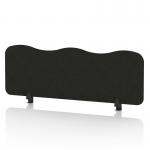 Sch! Acoustic Desktop Screen - Wave - 1200 x 400mm - Raven Black SCH00488