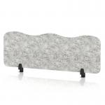 Sch! Acoustic Desktop Screen - Wave - 1200 x 400mm - Pebble Light Grey SCH00489