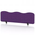 Sch! Acoustic Desktop Screen - Wave - 1400 x 400mm - Plum Purple SCH00493