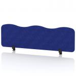 Sch! Acoustic Desktop Screen - Wave - 1400 x 400mm - Cobalt Blue SCH00495