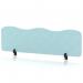 Sch! Acoustic Desktop Screen - Wave - 1400 x 400mm - Sky Light Blue SCH00496