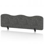 Sch! Acoustic Desktop Screen - Wave - 1400 x 400mm - Graphite Charcoal SCH00497