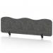 Sch! Acoustic Desktop Screen - Wave - 1400 x 400mm - Graphite Charcoal SCH00497