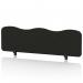 Sch! Acoustic Desktop Screen - Wave - 1400 x 400mm - Raven Black SCH00498