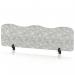 Sch! Acoustic Desktop Screen - Wave - 1400 x 400mm - Pebble Light Grey SCH00499