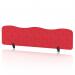 Sch! Acoustic Desktop Screen - Wave - 1600 x 400mm - Poppy Red SCH00502