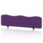 Sch! Acoustic Desktop Screen - Wave - 1600 x 400mm - Plum Purple SCH00503