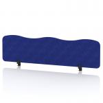 Sch! Acoustic Desktop Screen - Wave - 1600 x 400mm - Cobalt Blue SCH00505
