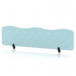 Sch! Acoustic Desktop Screen - Wave - 1600 x 400mm - Sky Light Blue SCH00506