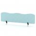 Sch! Acoustic Desktop Screen - Wave - 1600 x 400mm - Sky Light Blue SCH00506