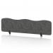 Sch! Acoustic Desktop Screen - Wave - 1600 x 400mm - Graphite Charcoal SCH00507