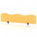 Sch! Acoustic Desktop Screen - Wave - 1800 x 400mm - Buttercup Yellow SCH00511