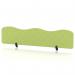 Sch! Acoustic Desktop Screen - Wave - 1800 x 400mm - Lime Green SCH00514