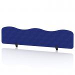 Sch! Acoustic Desktop Screen - Wave - 1800 x 400mm - Cobalt Blue SCH00515