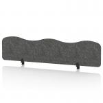Sch! Acoustic Desktop Screen - Wave - 1800 x 400mm - Graphite Charcoal SCH00517