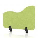 Sch! Acoustic Desktop Side Screen - Wave - 600 x 400mm - Lime Green SCH00524