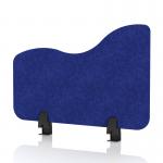 Sch! Acoustic Desktop Side Screen - Wave - 600 x 400mm - Cobalt Blue SCH00525